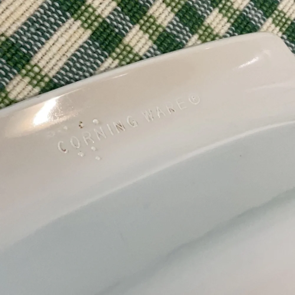 Corning ‘Abundance’ oven dish with brown Pyrex lid.  1990s - Picture 9 of 12